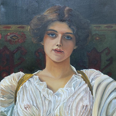 Соболева Екатерина, 4 ступень, «Портрет мисс Этель Уорвик», копия картины Джона Уильяма Говарда, холст/масло