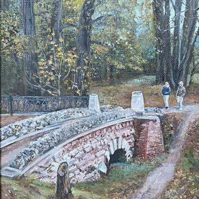 Караулова Диана, 4 ступень, «Осенняя прогулка», холст/масло